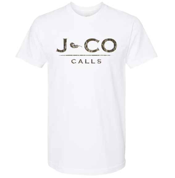 J-CO CALLS Tee (White w/ Bottomland)