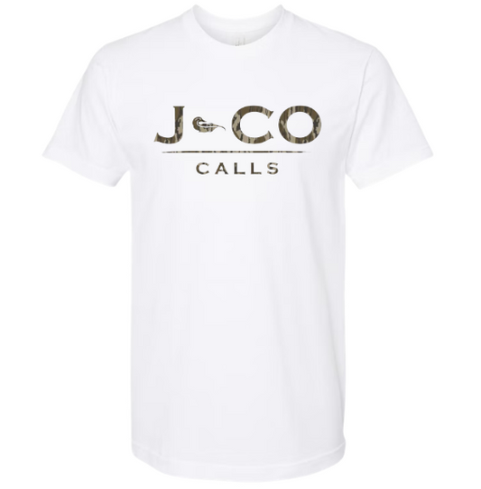J-CO CALLS Tee (White w/ Bottomland)